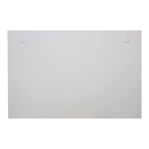 STIER Schreibtischplatte 180x80cm, weiß, melaminbeschichtet, 25mm dick, mit Kabeldurchlässen, tabletop, modernes Design