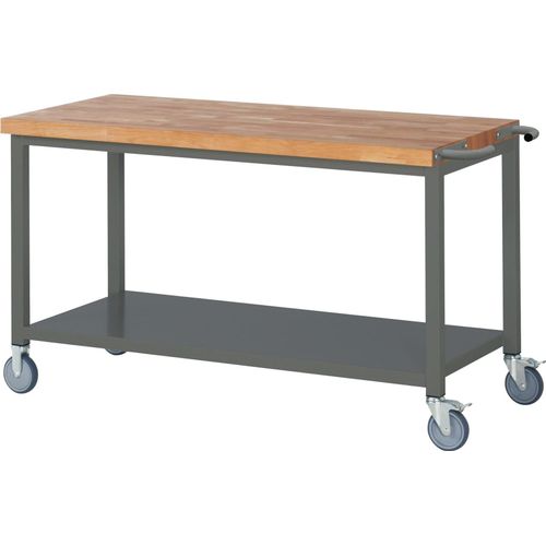 STIER Fahrbare Werkbank Premium mit Ablageboden BxTxH 1500x700x880 mm