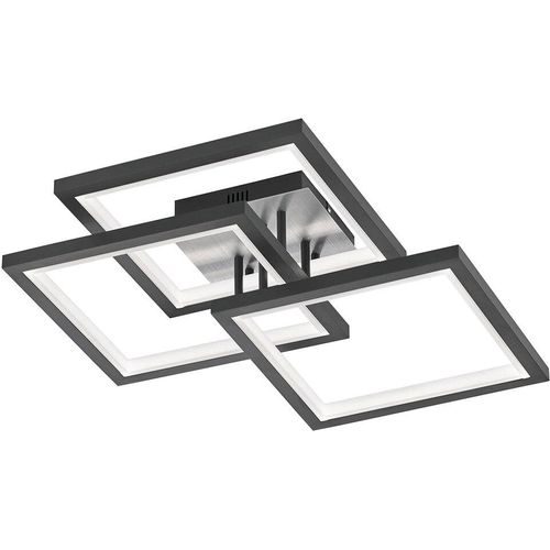LED Deckenleuchte, dimmbar 3-Stufen, dunkelgrau, L 56 cm