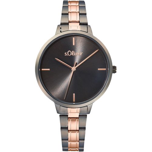 s.Oliver Damen Uhr Armbanduhr Edelstahl bicolor 2033514