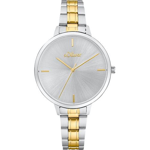 s.Oliver Damen Uhr Armbanduhr Edelstahl bicolor 2033513