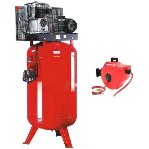 Kompressor 700/11/270 BK14 stehend 5,5PS Industriekompr. + Schlauchroller 30m
