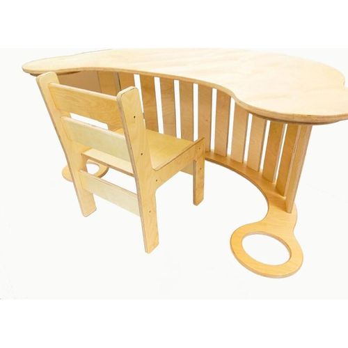 BLUBLA Bogen Kletterbogen Wippe Holz Klettergerüst Kinder Rocker XL, Unlackiert