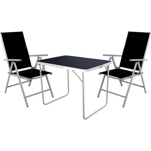 3-tlg Camping Set Gartenmöbel Campingtisch + 2 Campingstuhl Klappstuhl