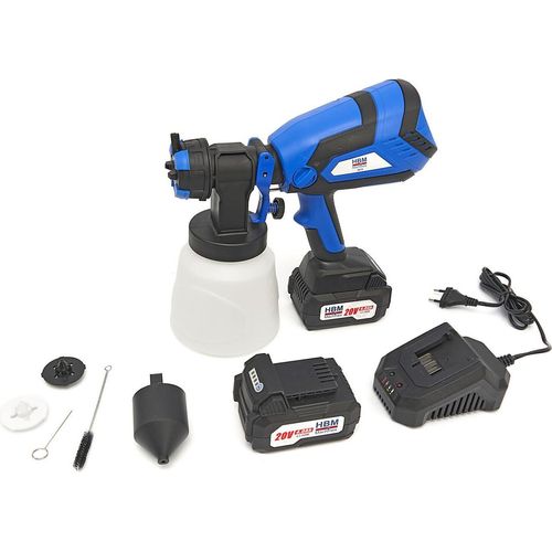 Farbsprühgerät Akku 600ml/min 18V 4Ah 1000ml Airless Farbspritzgerät Lackieren
