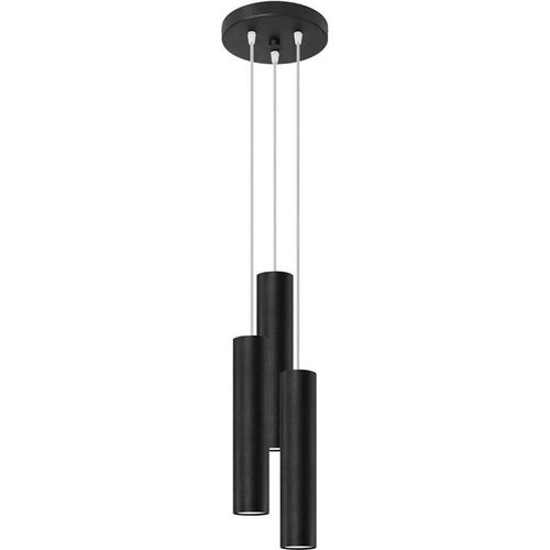 Pendelleuchte, skandinavisch, Stahl, schwarz, H 110cm