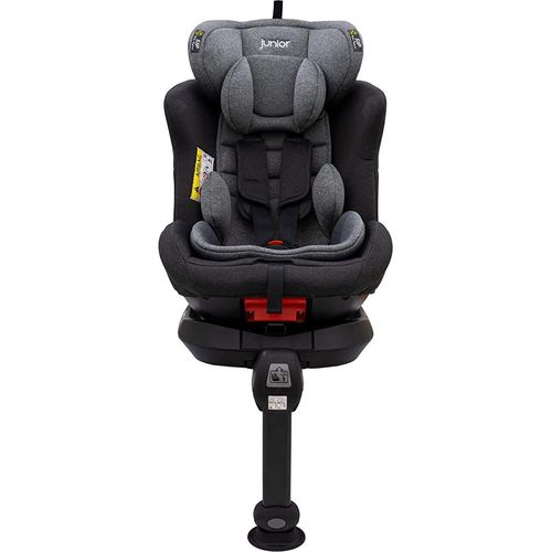 Kindersitz Auto, I-SIZE, ISOFIX Top Tether, 40-105 cm Körpergröße, Laura 1341 grau von PETEX