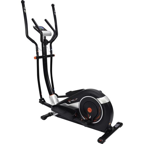 Christopeit Crosstrainer Ergometer AX8000 – 24-stufige Magnet-Brems-System, 8 kg Schwungmasse, 21 Trainingsprogramme, Handpulsmessung, 3-fach verstellbare Fußschalen, Höhenverstellbarer Bodenausgleich, Transportrollen, Tablet- & Smartphone-Halterung, Blue Backlit LCD Display, Bluetooth Kinomap-kompatibel