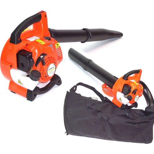 Benzin Laubsauger 1PS Laubbläser 55132 Laubhäcksler Gartenhäcksler Gebläse 25ccm