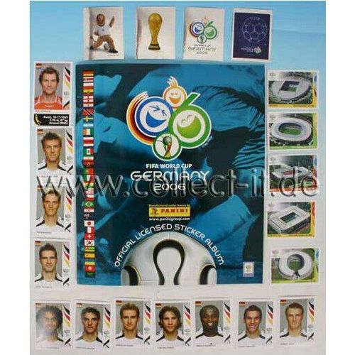 WM 2006 - Alle 596 Panini Sammelbilder der WM 2006, incl. seltener Briefma