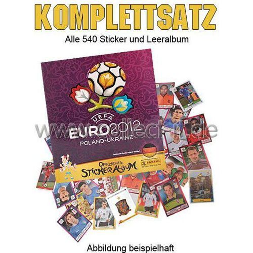 Panini EM 2012 - Komplettsatz mit Album (INKLUSIVE Deutschland-Sondersticker)