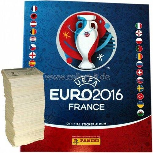 Panini EM 2016 - Komplettsatz Alle 680 Sticker + Leeralbum