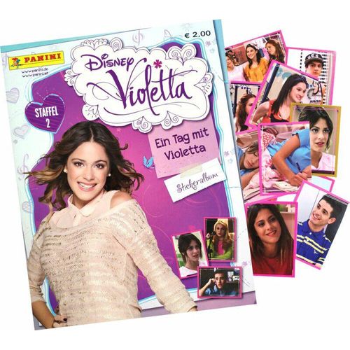 Disney Violetta - Ein Tag mit Violetta - Sammelsticker - Komplettsatz + Album