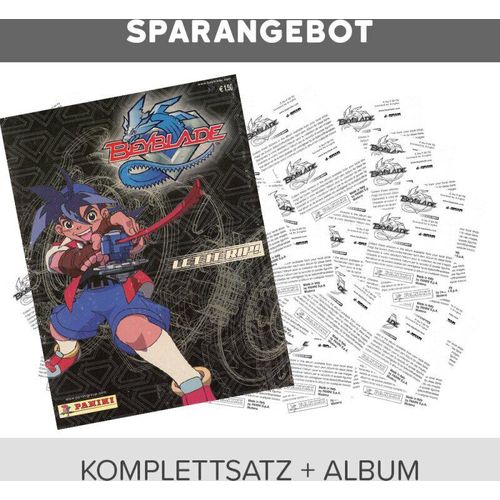 Beyblade - Sammelsticker - Komplettsatz + Album