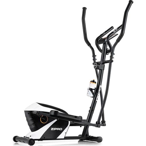 Zipro Shox RS Magnetischer Crosstrainer für Zuhause bis zu 120 kg - 8-Stufen Widerstand Ellipsentrainer Heimtrainer mit Computer misst Puls Kalorien Distanz Schnelligkeit - in Schwarz