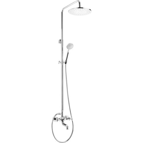 Duschsystem mit Badewannenarmatur Zweigriff Chrom