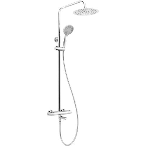 Duschsystem, mit Badewannenarmatur, thermostatisch