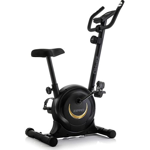Zipro One S Gold Heimtrainer Fahrrad für Zuhause Magnet Fahhrad bis 120 kg Magnete Exercise Bike Fitnessbike Fitness Fahrrad Hometrainer Cardio Fahrrad Computer Fitness Geräte Zuhause