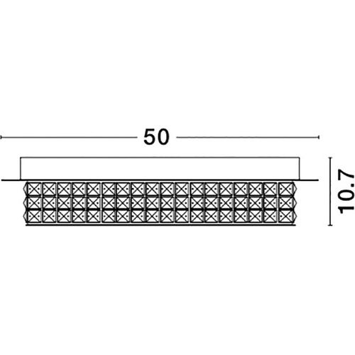 Nova Luce ZEFFARI LED Deckenleuchte Blattgold 40W Neutralweiss 10,7x50cm 9361083