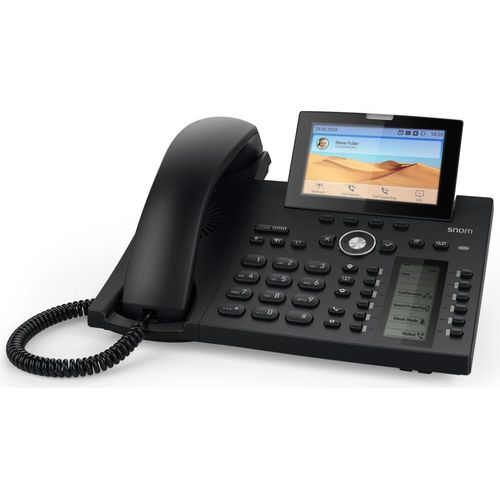 Snom D385N IP Telefon Schwarz 12 Zeilen TFT Display 4.3