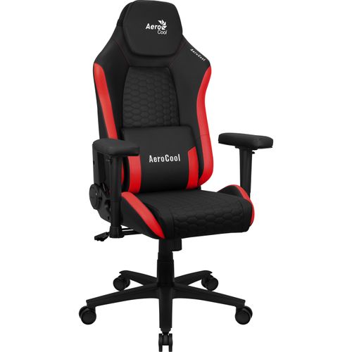 Aerocool CROWNBR, Universal-Gamingstuhl, 150 kg, Gepolsterter Sitz, Gepolsterte Rückenlehne, 125 kg, Schwarz