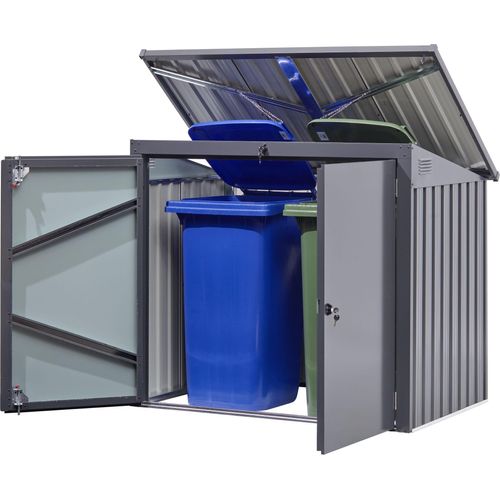 Mülleimer-Garage2 Mülltonne158 x 101 x 113/134 cmBeschaffungsartikel