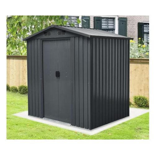 Gartenhaus Satteldach S 194 x 110 cm anthrazit