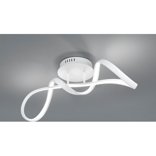 LED Deckenleuchte PERUGIA Metall Weiß matt 3 Stufen Dimmer, 60cm breit
