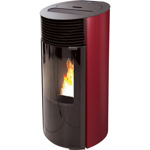Interstove Pelletofen Verone 9 kw bordeauxrot