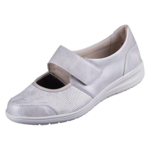 Solidus Damen Slipper bequem grau Gr. 61/2