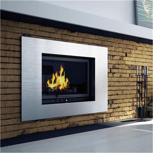 Kamineinsatz Gusseisen OLIWIA 16 kW Ø 200 mit Schiebetür