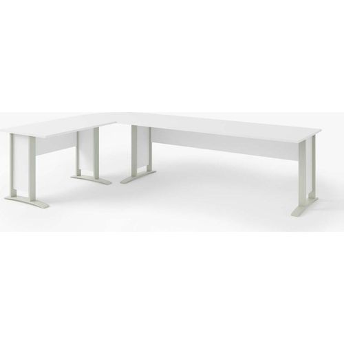 Office Line Winkelschreibtisch 220 x 170 cm Weiß