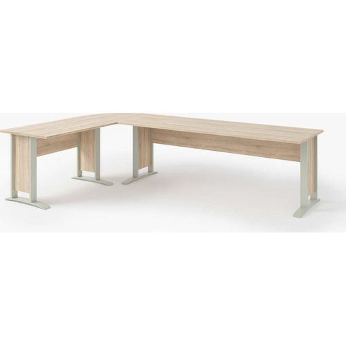 Office Line Winkelschreibtisch 220 x 170 cm Eiche Sonoma