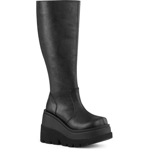 SHAKER-100WC Damen Boots von DemoniaCult, Schwarz EU 36, US 6