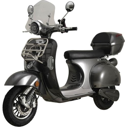 Elektroroller „Classico Li“, 3000 Watt, E-Scooter, Windschild, E-Roller mit Straßenzulassung, 45 km/h, herausnehmbarer Lithium-Akku, Retro Roller, Cityroller, E-Scooter, Produktvideo