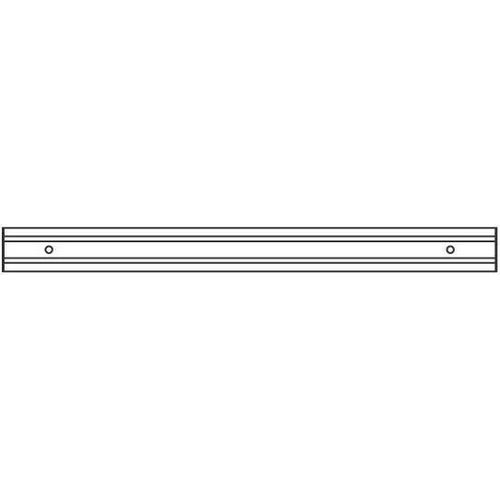Orga-Schiene 120cm ohne Halterung silber