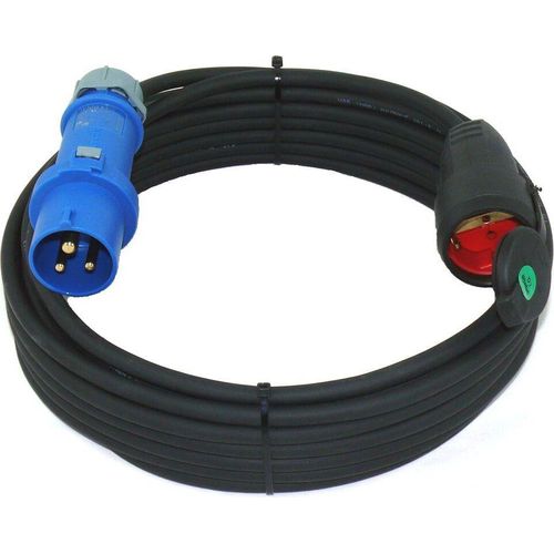 CEE Adapter Camping Stecker auf Schuko Kupplung H07RN-F 3G1,5 / 3G2,5 5-50m, Querschnitt:3x2.5mm², Länge:40m