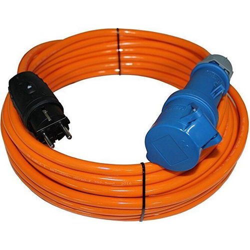Adapterkabel Schuko Stecker auf CEE MENNEKS H07BQ-F Camping 3G1,5 / 3G2,5 5-50m, Querschnitt:3x1.5mm², Länge:50m