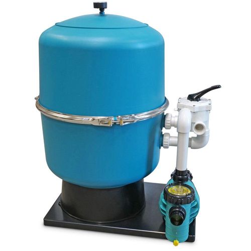 Filteranlage 2-teilig inkl. 6-Wege-Side-Mount Ventil + Filterpumpe Ø 500 mm