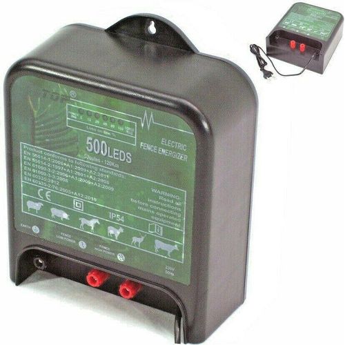Weidezaungerät 230V Elektrozaungerät LED Weidegerät Elektro Weide Zaun 56393