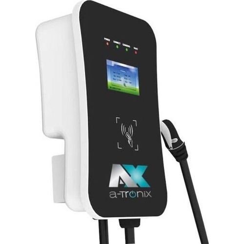 a-Tronix Wallbox 7 kW Single Ladestation für E-Auto Typ2 230V 32A 5m Ladekabel