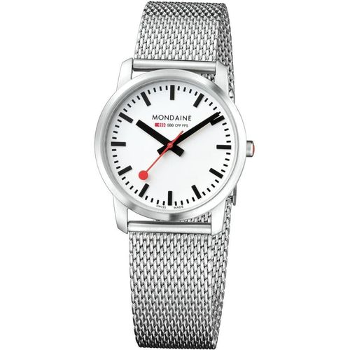 Mondaine Simply Elegant 36 Mm Uhr Silber Silber One Size
