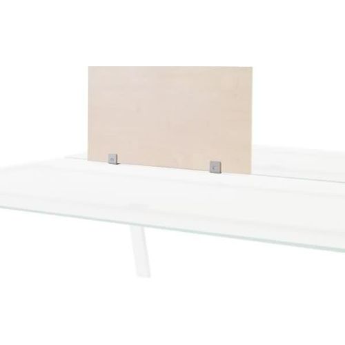 Trennwand 40x70cm Melamin buche (Einzeltisch Glasplatte).