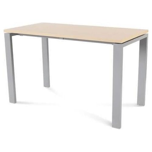Schreibtisch Total BxTxH 120x60x73cm Gestell grau Platte Melamin buche.