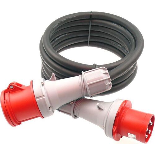 CEE Starkstromkabel PCE 63A 400V IP44 H07RN-F 5G10 5x10 5-25m, Länge:20m