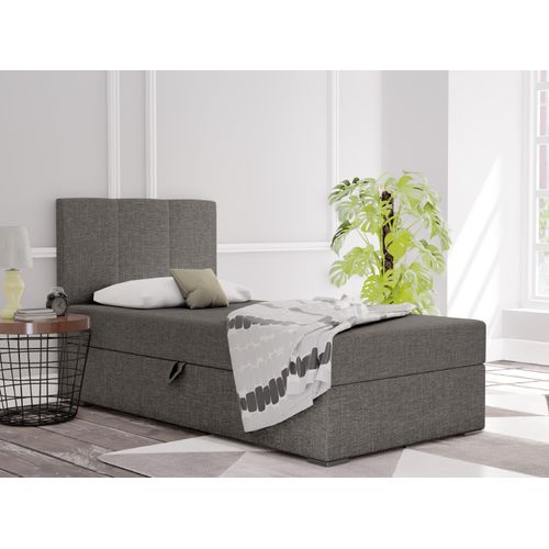 MEBLITO Einzelbett Boxspringbett Bett Jugendbett Monaco Mini Basic Rechts 90x200 Bettkasten Jugendzimmer