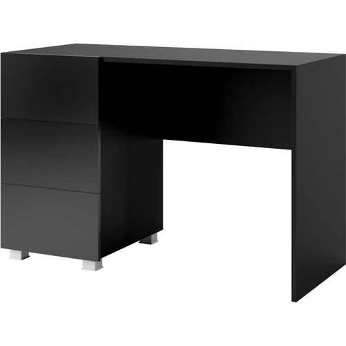 Schreibtisch Arbeitstisch Computertisch CALABRIA CL7 schwarz Hochglanz mit Schubladen