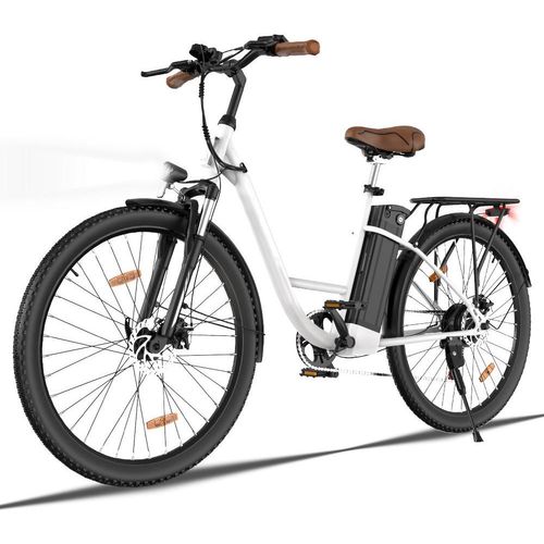 28 Zoll E-Bike Elektrofahrräder mit 7-Gang Shimano Getriebe, mit Stoßdämpfer, 12Ah 36V Akku, 35-90km range,elektrisches fahrrad