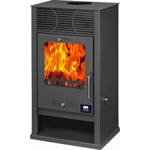 Kamin Ofen Kaminofen Anthrazit Rauchrohr 7,8 KW BimSchV 1-2 EEK A