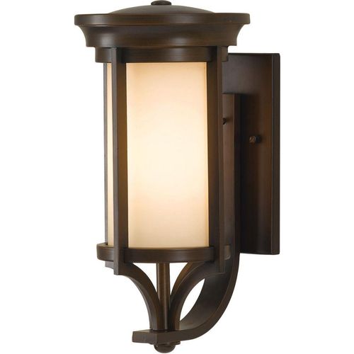 Außenwandleuchte Haus Hof IP44 Bronze E27 Glas Metall Rustikal Außenlampe Wand